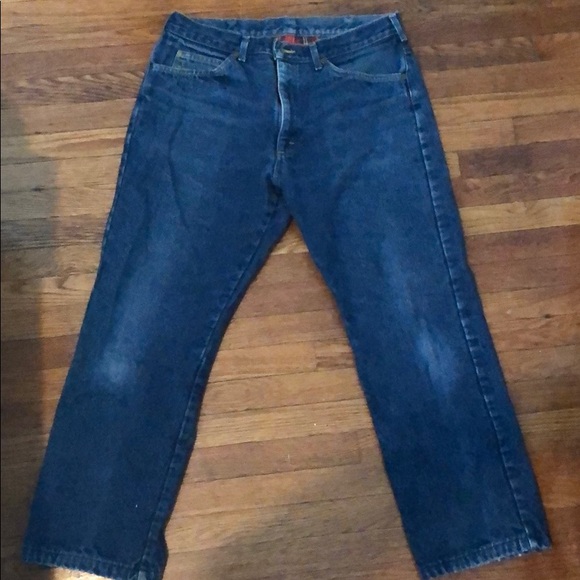 LL Bean flannel jeans - Picture 3 of 3